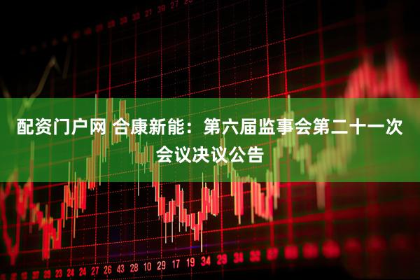 配资门户网 合康新能：第六届监事会第二十一次会议决议公告