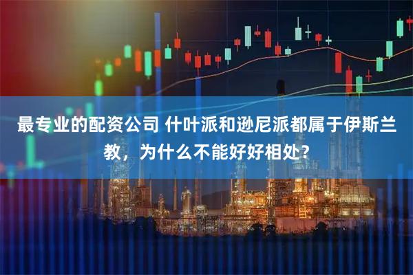 最专业的配资公司 什叶派和逊尼派都属于伊斯兰教，为什么不能好好相处？